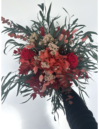 Bouquet de fleurs rouges